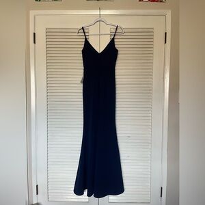 NWT Lulus Infinite Glory Gown Navy XS